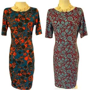 Bundle of 2 LuLaRoe Julia dresses - size medium